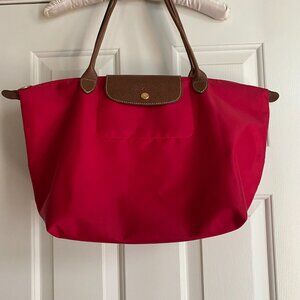Longchamp Original Le Pliage Large Tote Bag in Red